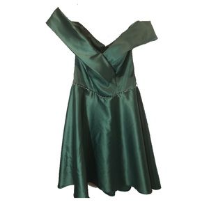 Dark Green Mini Dress